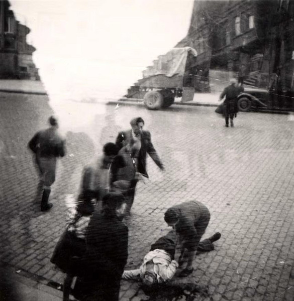 Stuttgart, 1946, Erschießung des Holocaust-Überlebenden Shmuel Dancyger durch die Stuttgarter Polizei am 29. März 1946, Yad Vashem