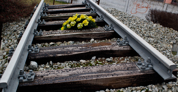 Žilina, 2014, Das Denkmal »Weg ohne Wiederkehr« in Žilina, Eadaoin Flynn