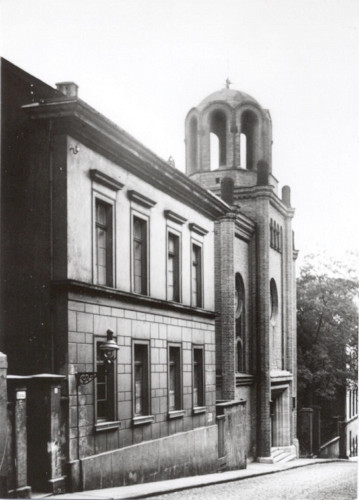 Wuppertal, um 1928, Die Elberfelder Synagoge in der Genügsamkeitstraße, Jüdische Kultusgemeinde Wuppertal