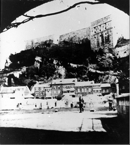 Huy, vor 1945, Außenansicht der Festung, CEGES-SOMA