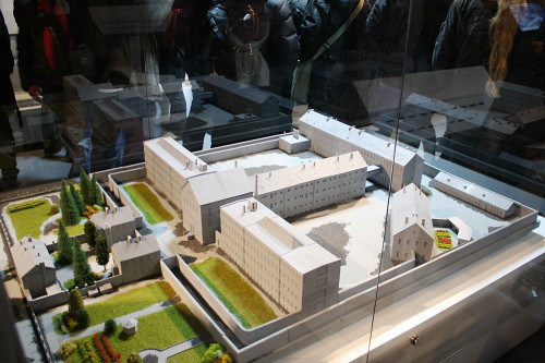Sonnenburg, 2015, Modell des Zuchthauses in der Dauerausstellung, Stiftung Denkmal