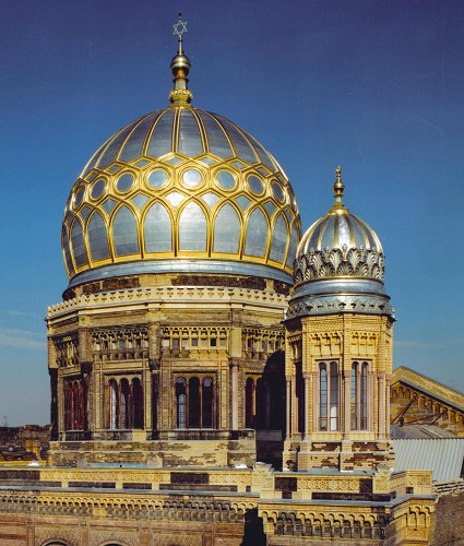 Berlin, o.D., Die neugestalteten Kuppeln der Neuen Synagoge, Stiftung Neue Synagoge Berlin – Centrum Judaicum, Margit Billeb