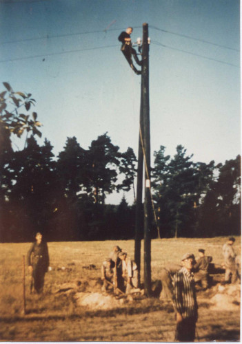 Lieberose, 1944, Häftlinge beim Bau der Elektroleitung nach Ullersdorf, Stiftung Brandenburgische Gedenkstätten