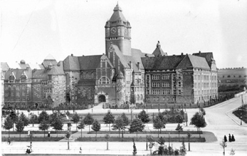 Dresden, um 1930, Königliches Landgericht am Münchner Platz, Gedenkstätte Münchner Platz Dresden