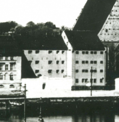 Frankfurt (Oder), vor 1933, Das Gefängnis vom Osten aus gesehen, Städtische Museen Junge Kunst und Viadrina