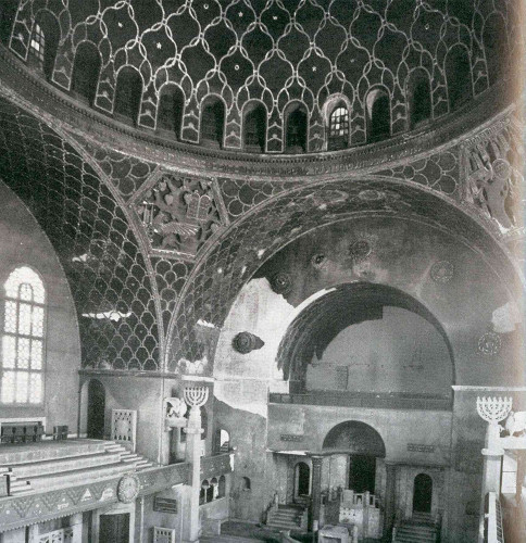 Augsburg, nach 1945, Der 1938 demolierte Innenraum der Synagoge, Stiftung Jüdisches Kulturmuseum Augsburg-Schwaben